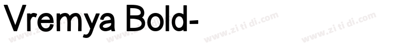 Vremya Bold字体转换